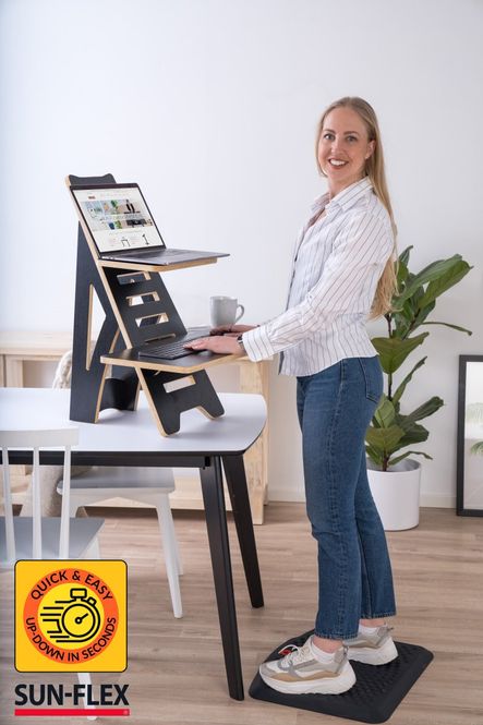 Huvudbild Sun-Flex Easydesk Rise Svart 