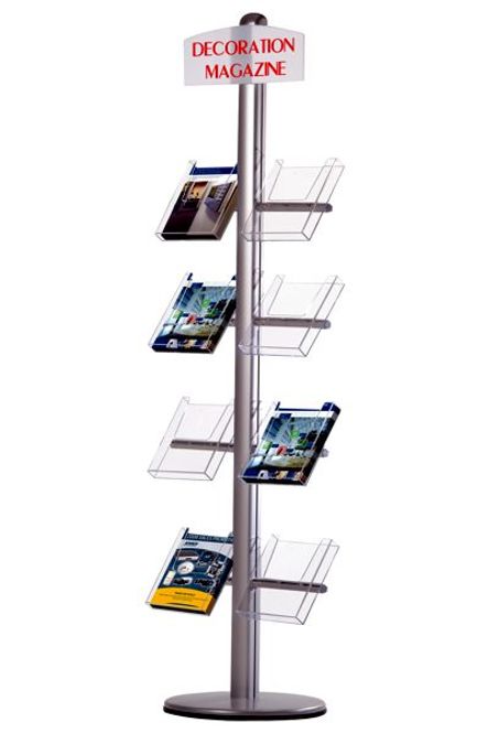 Huvudbild MULTISTAND 8XA4 FACK MED PLATS FÖR LOGO